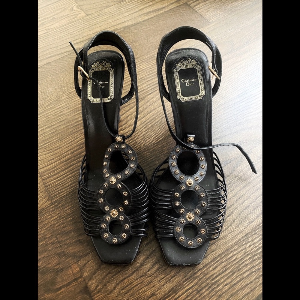 Christian Dior Studded Multistrap Sandals